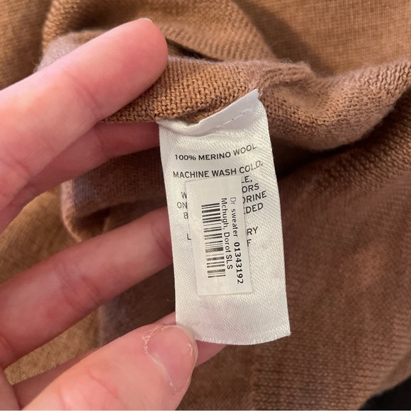 Nordstrom Rust-Brown Merino Crewneck Sweater - Picture 4 of 4